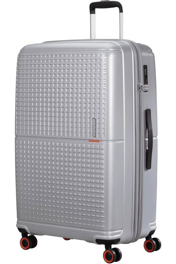 American Tourister Geopop Spinner 77/28 Tsa. 77cm  Metallic Silver