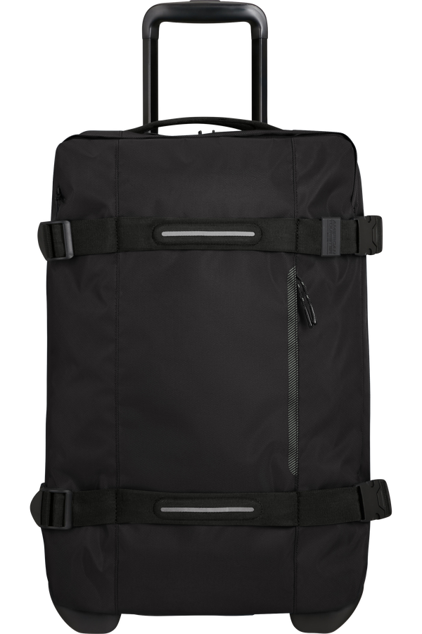 American Tourister Urban Track Duffle with Wheels S  Asphalt Black