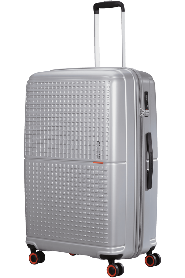American Tourister Geopop Spinner 77/28 Tsa. 77cm  Metallic Silver