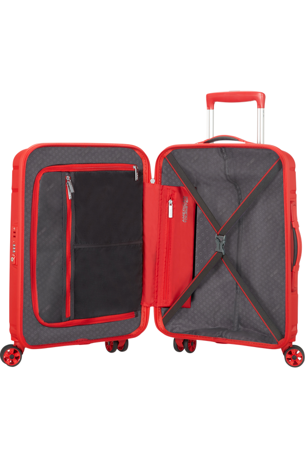 American Tourister Skytracer 4-wheel cabin baggage Spinner suitcase 40x55x20cm  Formula Red