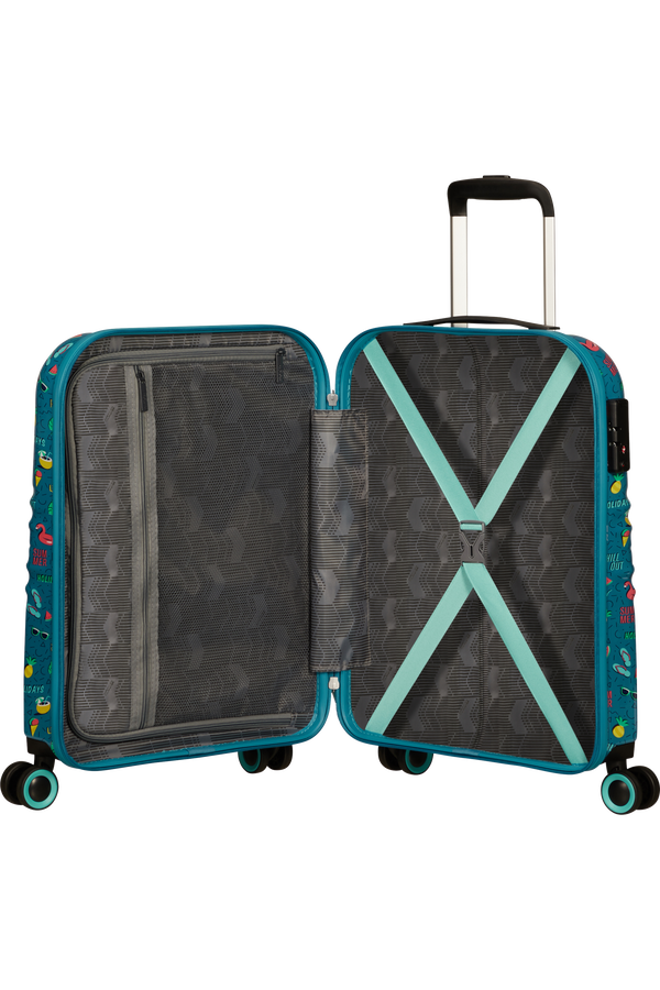 American Tourister Wavetwister Spinner TSA Print 55cm  Summer Relax