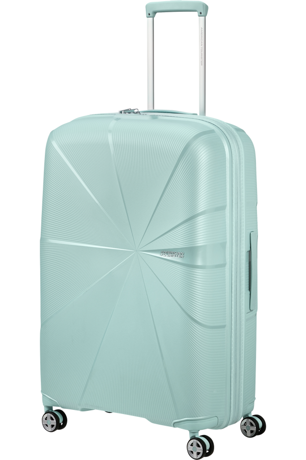 American Tourister StarVibe Spinner Expandable TSA 77cm  Metallic Surf Blue American Tourister StarVibe Spinner Expandable TSA 77cm  Metallic Surf Blue