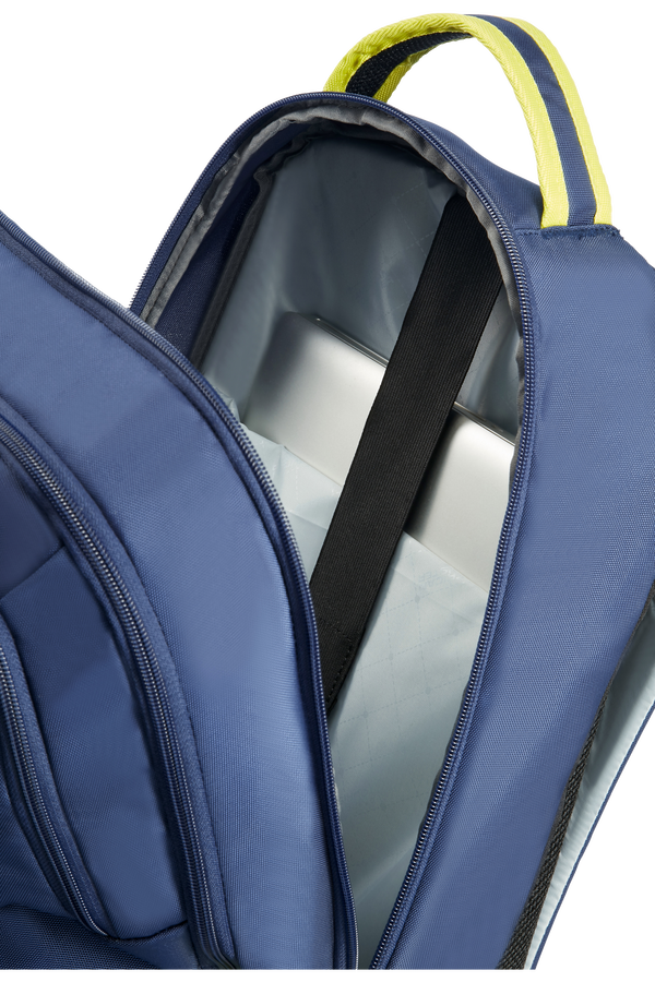 American Tourister Urban Groove Laptop Backpack  True Navy/Lime