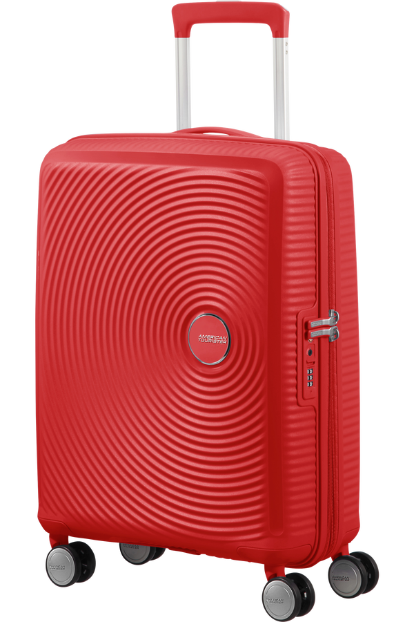 American Tourister Soundbox Spinner Expandable 55cm  Coral Red American Tourister Soundbox Spinner Expandable 55cm  Coral Red