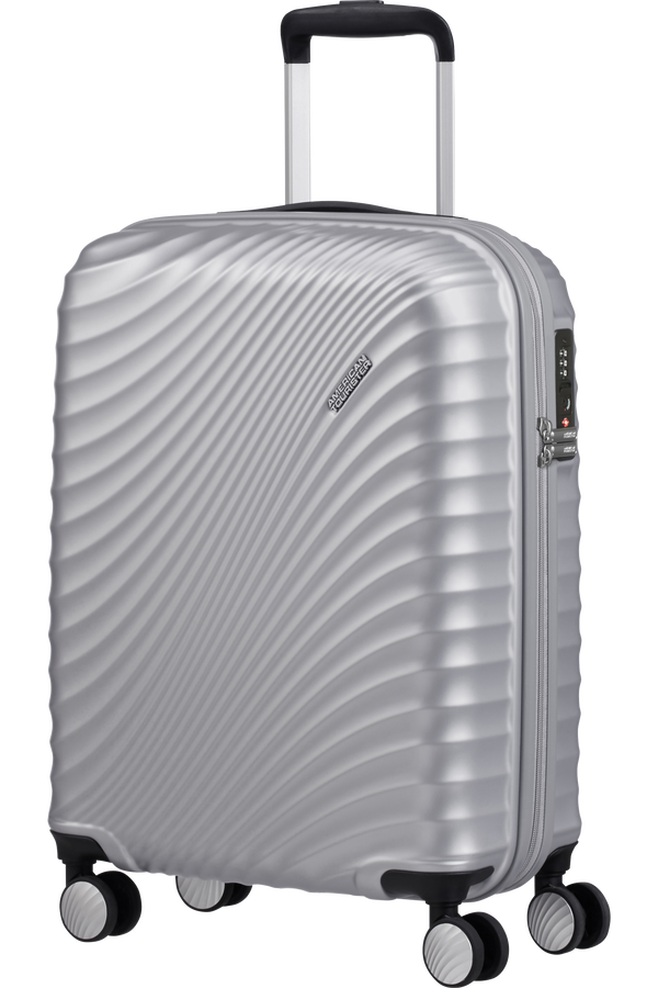 American Tourister Jetglam Spinner 55cm  Metallic Silver