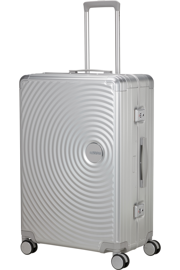 American Tourister Soundbox Alu Spinner TSA 77cm  Silver American Tourister Soundbox Alu Spinner TSA 77cm  Silver
