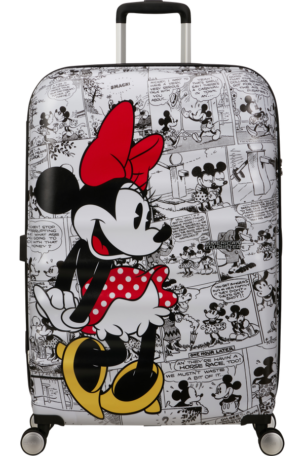 American Tourister Disney Wavebreaker Spinner TSA Disney Fl 77cm  Minnie Comics White