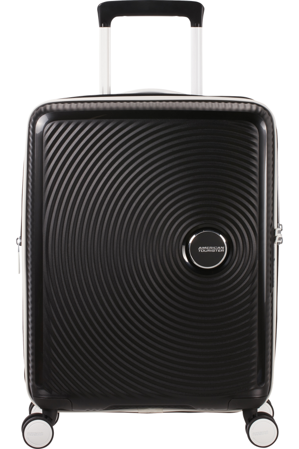 American Tourister Soundbox Spinner TSA Expandable 55cm  Black/White