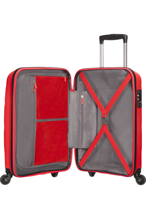 American Tourister Bon Air 4-wheel cabin baggage Spinner suitcase 55x40x20cm Magma Red