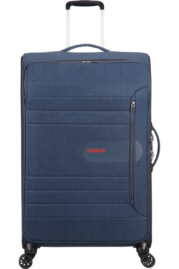 American Tourister Sonicsurfer 4-wheel 80cm large Spinner suitcase Expandable Midnight Navy