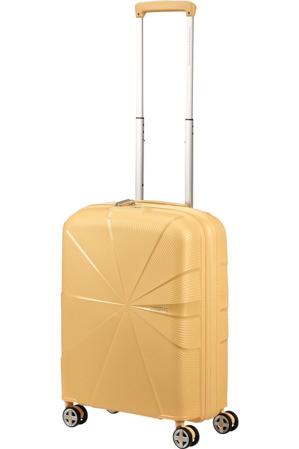 American Tourister StarVibe Spinner Expandable TSA 55cm  Metallic Banana American Tourister StarVibe Spinner Expandable TSA 55cm  Metallic Banana