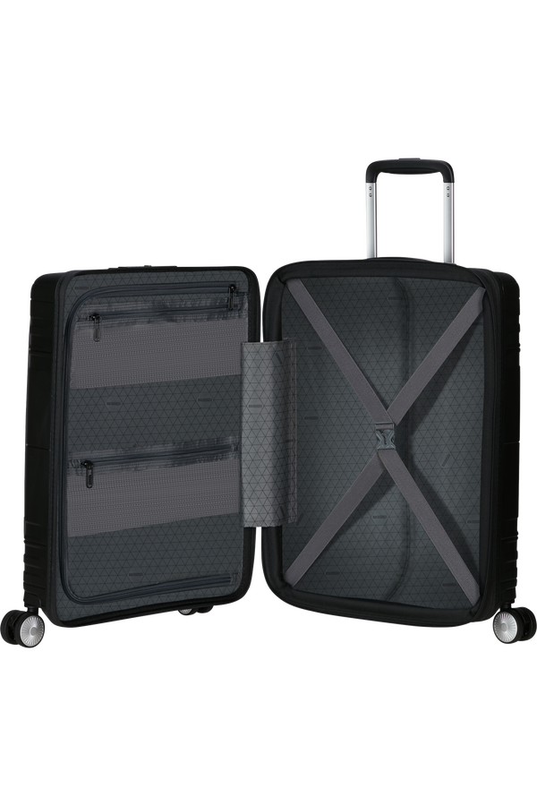 American Tourister Hello Cabin Spinner Expandable 55cm  Grey Melange American Tourister Hello Cabin Spinner Expandable 55cm  Grey Melange