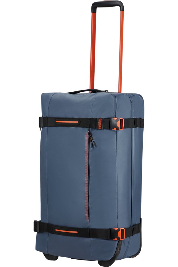 American Tourister Urban Track Duffle with Wheels Coated M  Navy/Orange American Tourister Urban Track Duffle with Wheels Coated M  Navy/Orange
