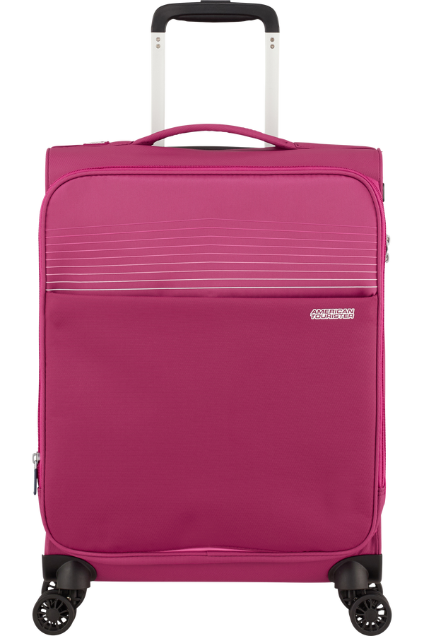 American Tourister Lite Ray Spinner TSA Expandable 55cm  Magenta Haze