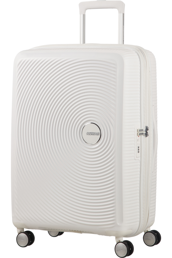 American Tourister Soundbox Spinner Expandable 67cm Pure White American Tourister Soundbox Spinner Expandable 67cm Pure White