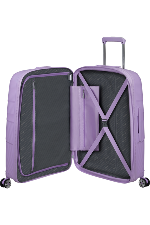 American Tourister Starvibe Spinner Expandable TSA 67cm Digital Lavender American Tourister Starvibe Spinner Expandable TSA 67cm Digital Lavender