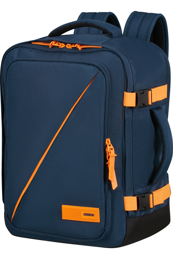 American Tourister Take2cabin Casual Backpack MS  Dark Navy/Radiant Orange