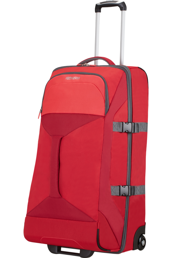American Tourister Road Quest Duffle with Wheels L Solid Red