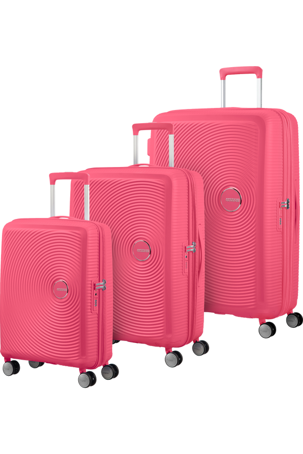American Tourister Soundbox 3 PC Set A  Hot Pink