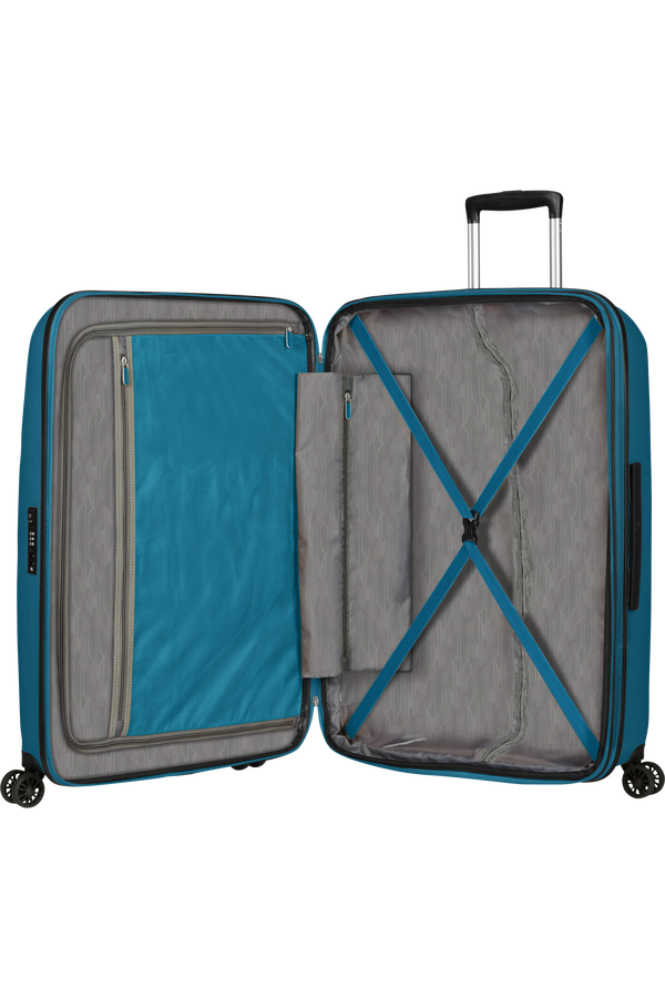 American Tourister Bon Air Dlx Spinner TSA Expandable 75cm  Seaport Blue American Tourister Bon Air Dlx Spinner TSA Expandable 75cm  Seaport Blue