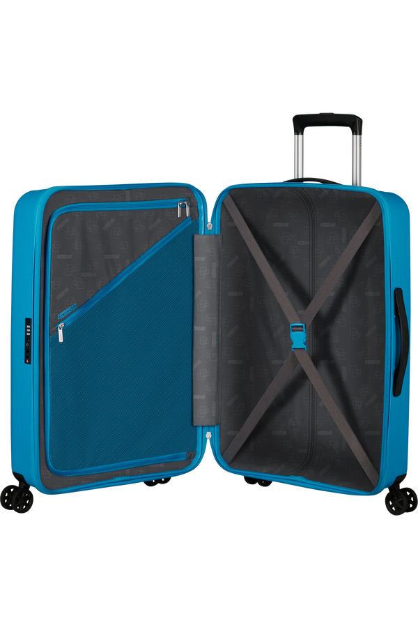 American Tourister Rejoy Spinner 68/25 Tsa 68  Azure Blue