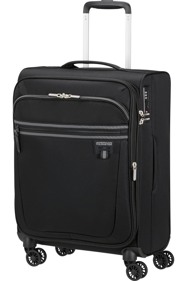American Tourister Aerospin Spinner Expandable S  Black American Tourister Aerospin Spinner Expandable S  Black