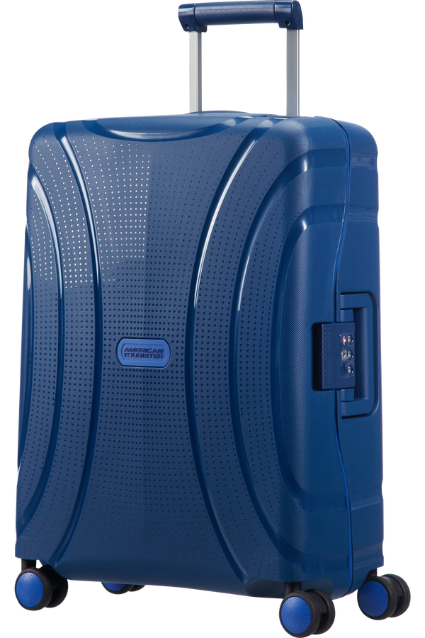American Tourister Lock'n'Roll 4-wheel cabin baggage Spinner suitcase 40x55x20cm Marine Blue