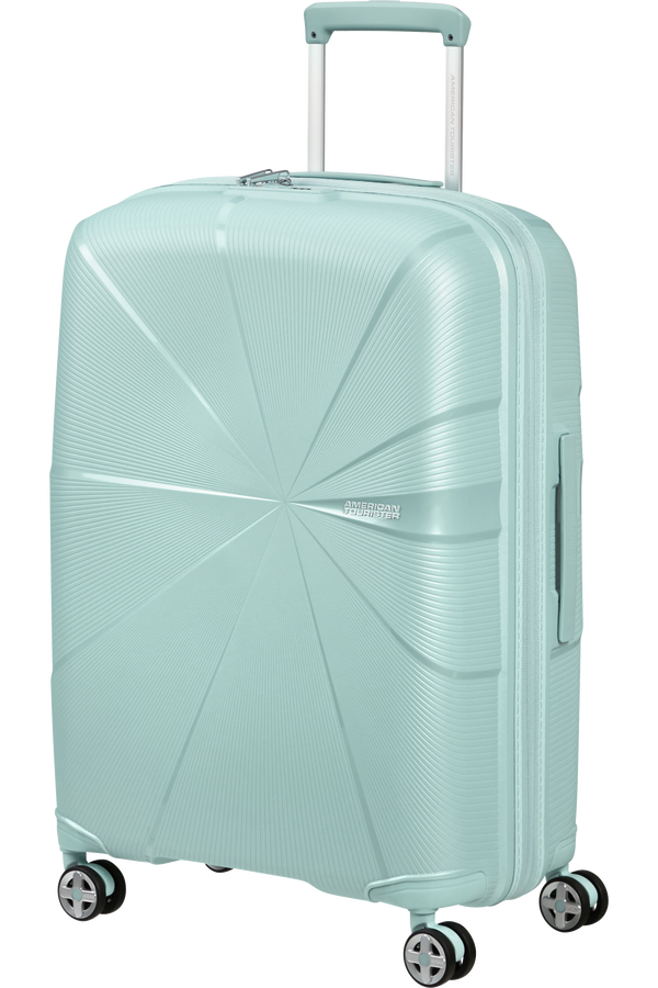 American Tourister StarVibe Spinner Expandable TSA 67cm  Metallic Surf Blue American Tourister StarVibe Spinner Expandable TSA 67cm  Metallic Surf Blue