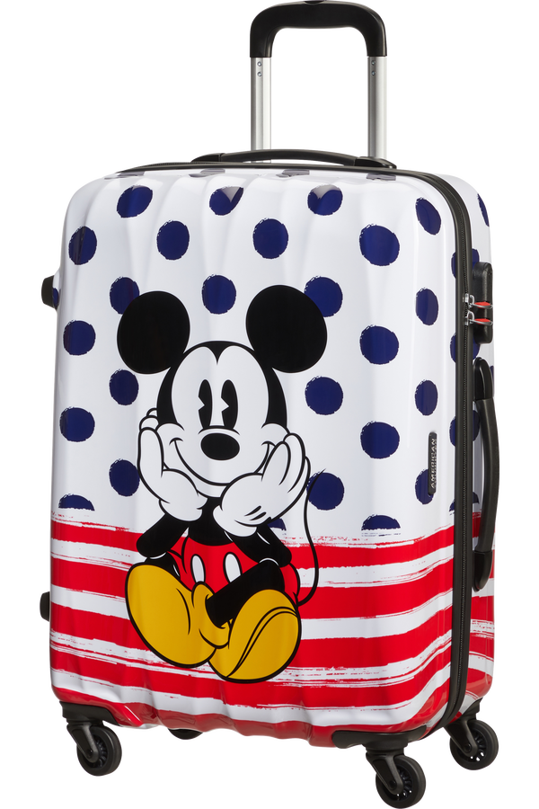 American Tourister Disney Legends Spinner 65cm  Mickey Blue Dots