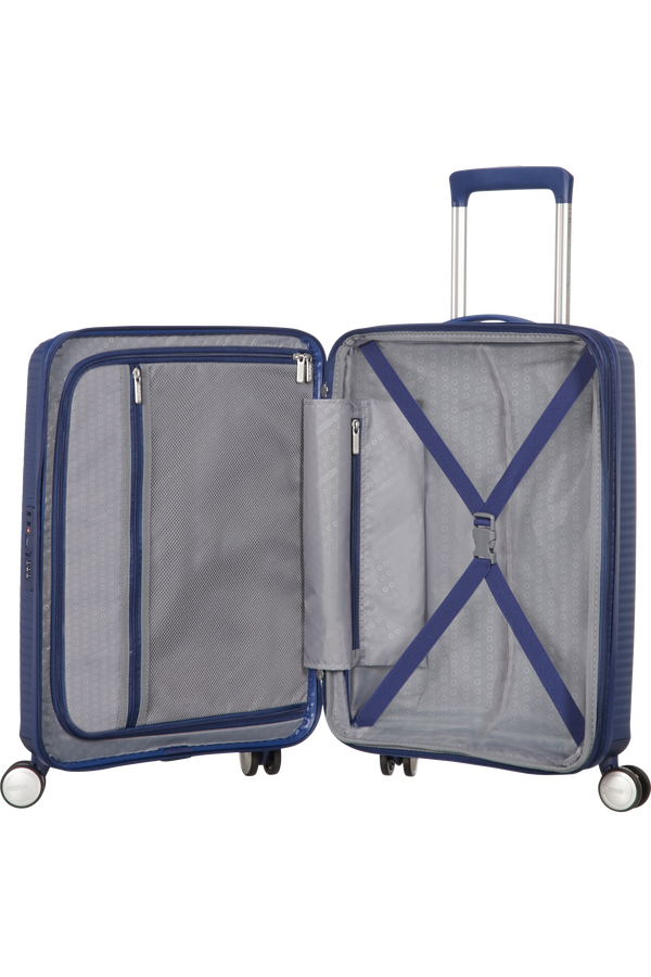 American Tourister Soundbox Spinner Expandable 55cm Midnight Navy