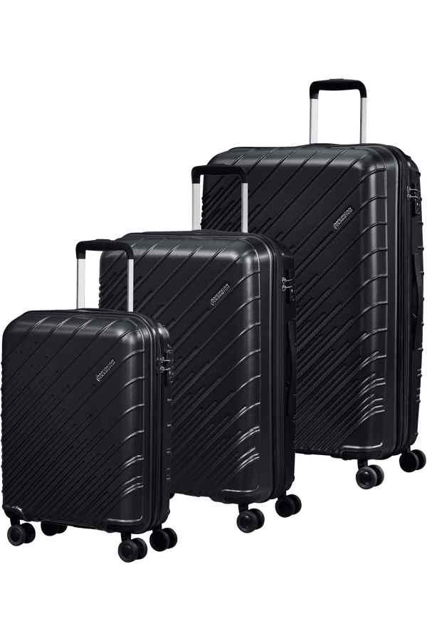 American Tourister Speedstar 3 PC SET A  Black