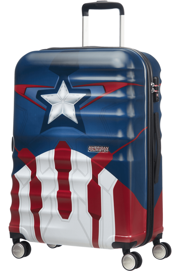American Tourister Wavebreaker Disney Spinner 67cm  Captain America Close-Up