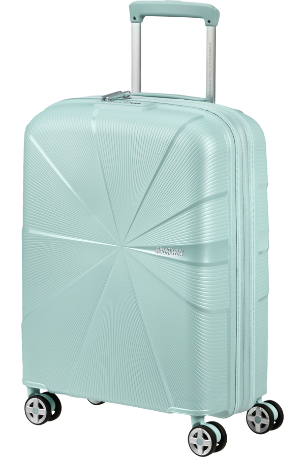 American Tourister StarVibe Spinner Expandable TSA 55cm  Metallic Surf Blue American Tourister StarVibe Spinner Expandable TSA 55cm  Metallic Surf Blue