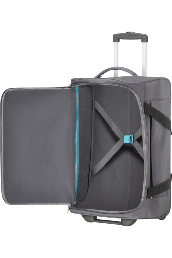 American Tourister Heat Wave Duffle with Wheels 55cm  Charcoal Grey