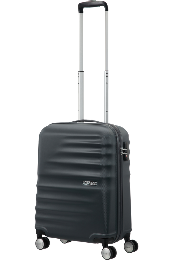 American Tourister Wavebreaker 4-wheel cabin baggage Spinner suitcase 55x40x20cm Nightshade