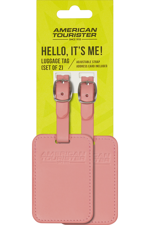 American Tourister American Tourist. Ta Luggage Tag X2  Solar Pink