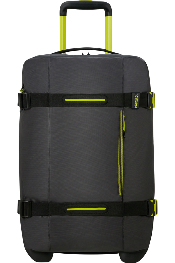 American Tourister Urban Track Duffle with Wheels Coated S  Black/Lime