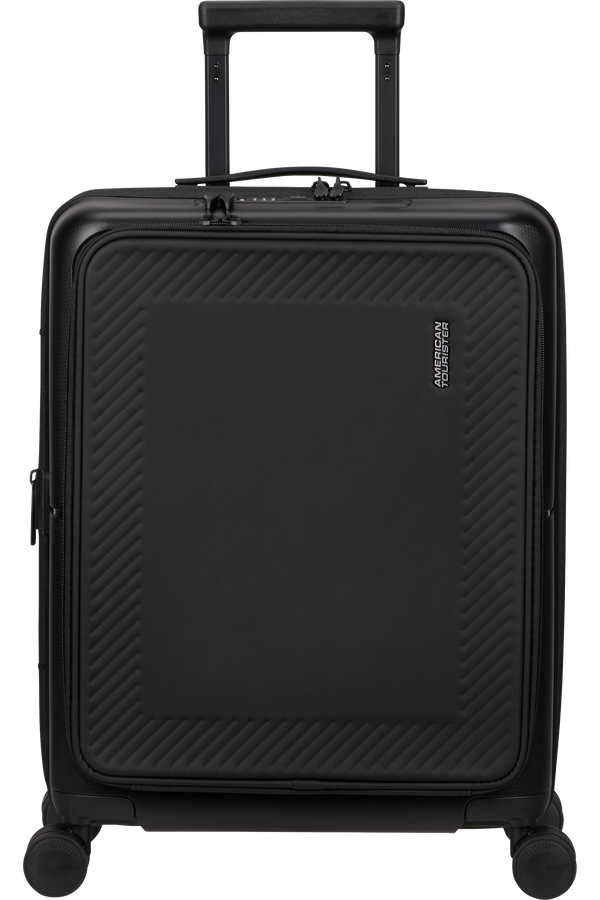 American Tourister DashPop Spinner Expandable Frontloader 55cm  True Black
