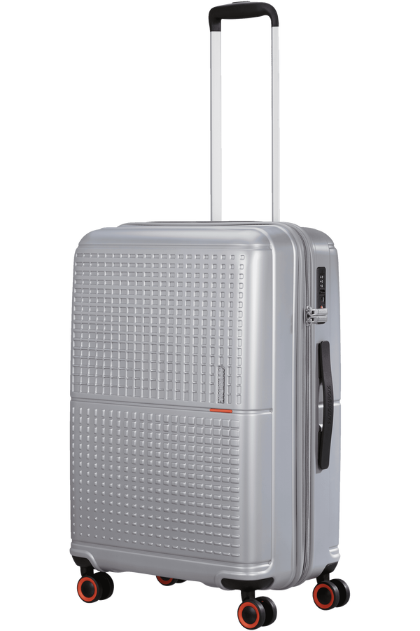 American Tourister Geopop Spinner 67/24 Tsa. 67cm  Metallic Silver