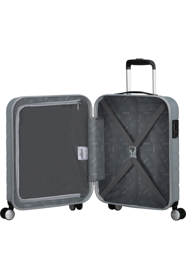 American Tourister High Turn SPINNER 55/20 TSA 55cm  Silver