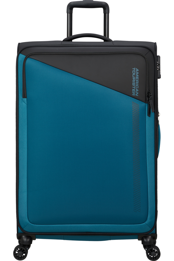 American Tourister Daring Dash Spinner Expandable TSA L  Black/Blue
