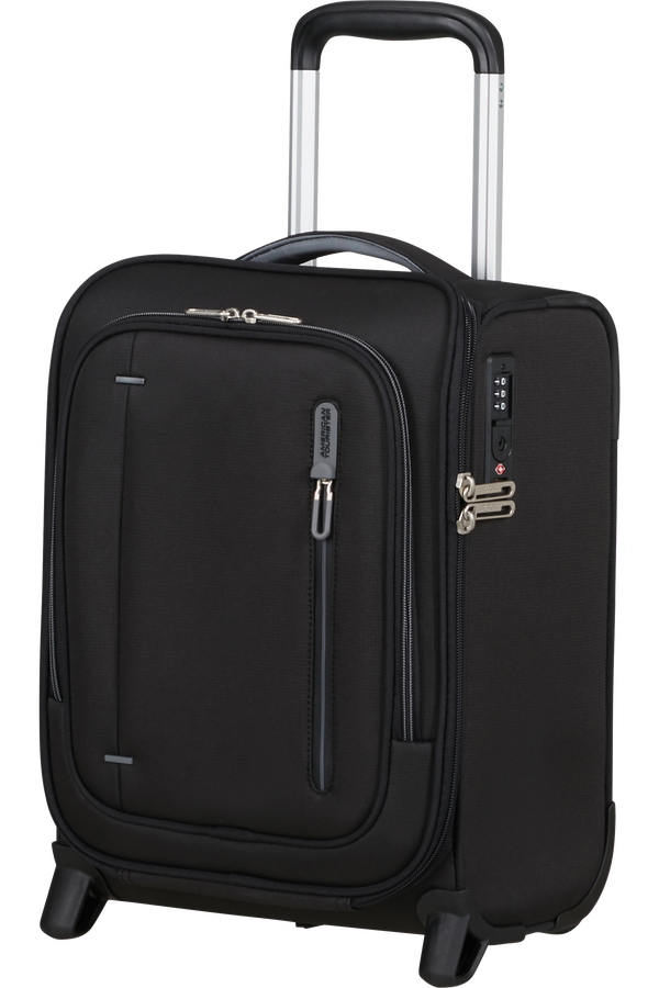 Cloudrider S/M Kaksipy&ouml;r&auml;inen matkalaukku | American Tourister Cloudrider Upright Underseater Tsa  Jet Black