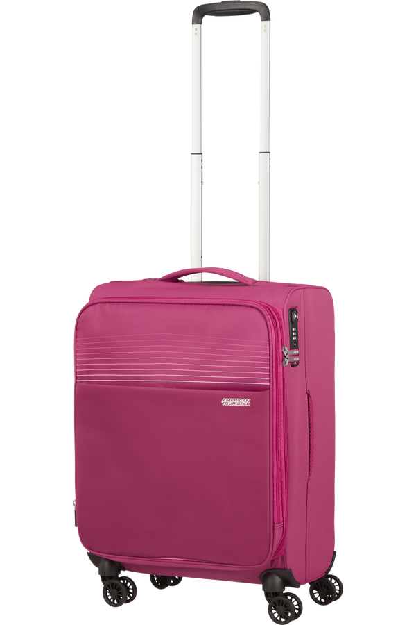 American Tourister Lite Ray Spinner TSA Expandable 55cm  Magenta Haze