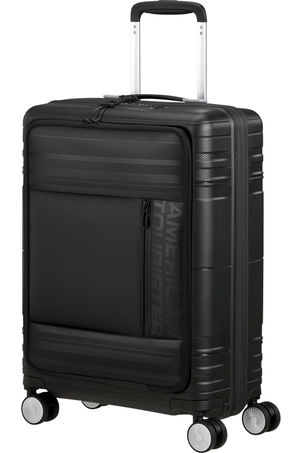 American Tourister Hello Cabin Spinner TSA Coated 55cm  Onyx Black American Tourister Hello Cabin Spinner TSA Coated 55cm  Onyx Black