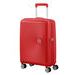 Soundbox Nelipyöräinen laajennettava matkalaukku 55cm Coral Red